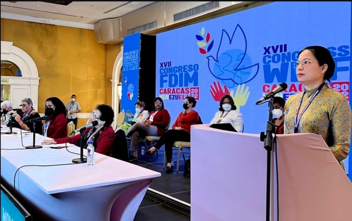 Vietnam Women' s Union delegation attends 17th Congress of Women’s International Democratic Federation in Venezuela
